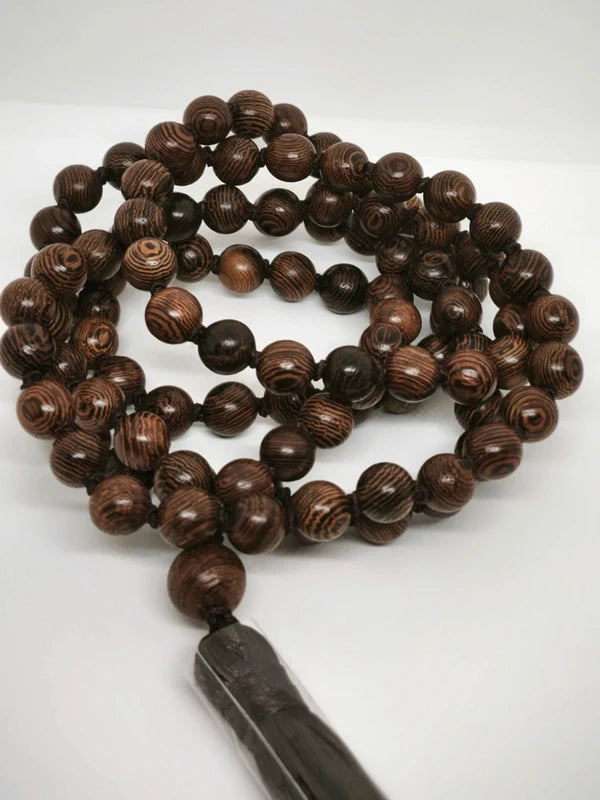 Collier Mala en bois de santal 8mm