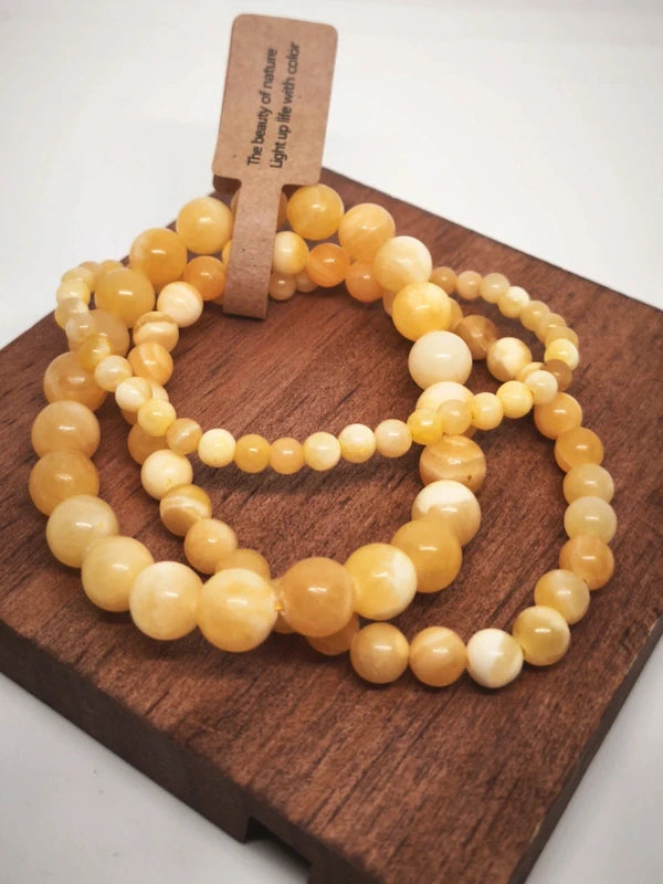 3 Bracelets en topaze jaune