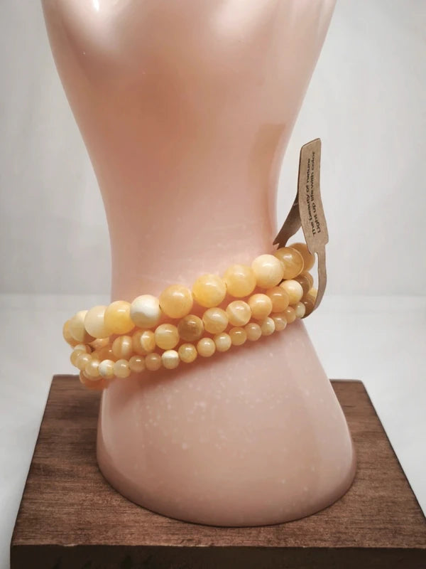 3 Bracelets en topaze jaune