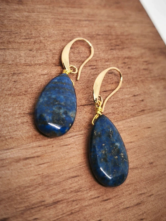 Boucles d'oreilles en lapis lazuli