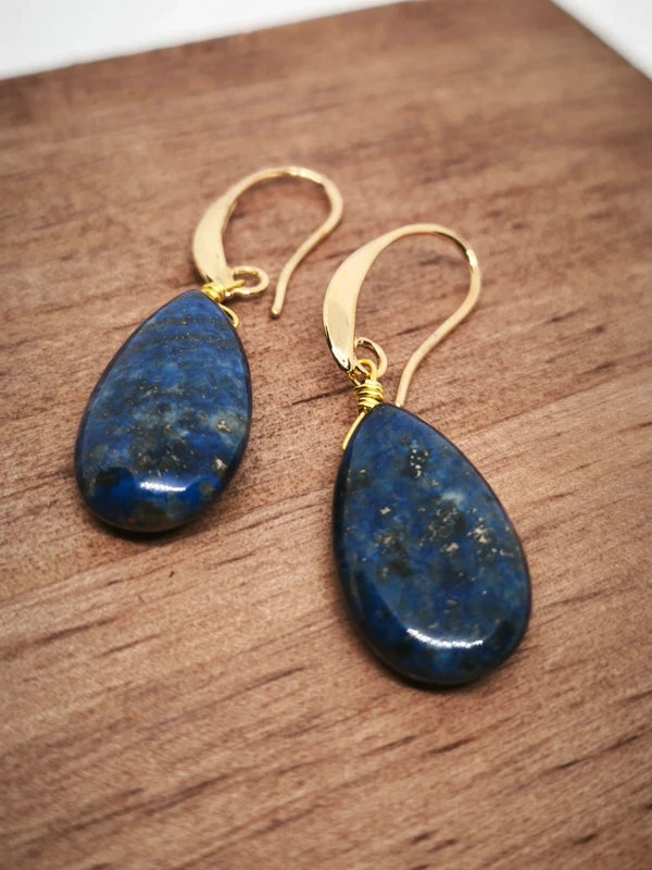 Boucles d'oreilles en lapis lazuli
