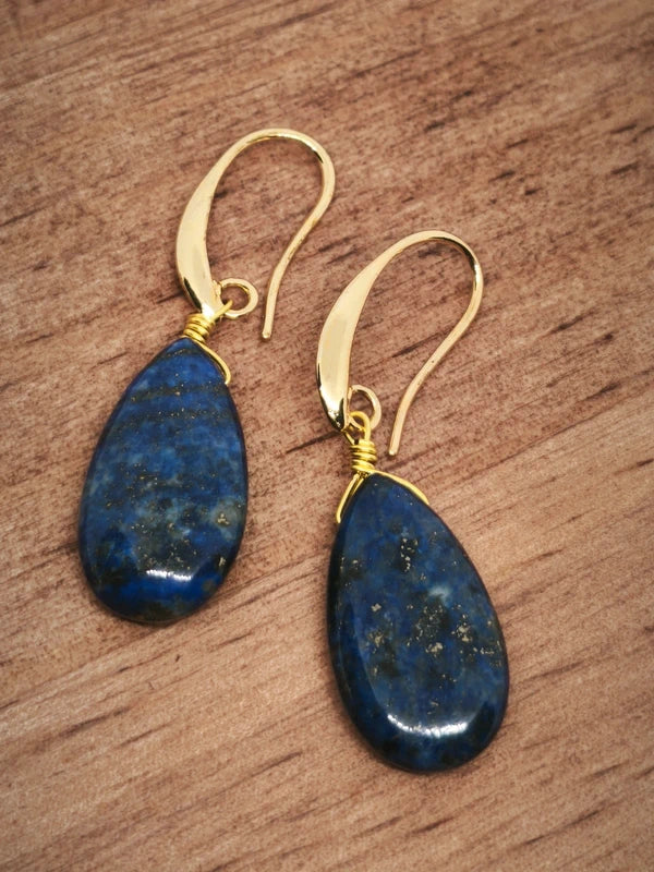 Boucles d'oreilles en lapis lazuli