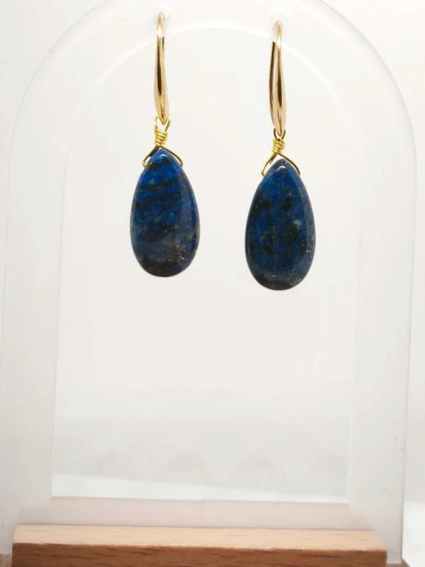 Boucles d'oreilles en lapis lazuli