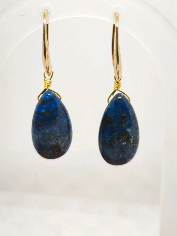 Boucles d'oreilles en lapis lazuli