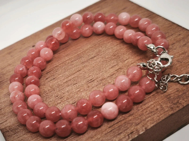 Collier en perles de soleil 6mm