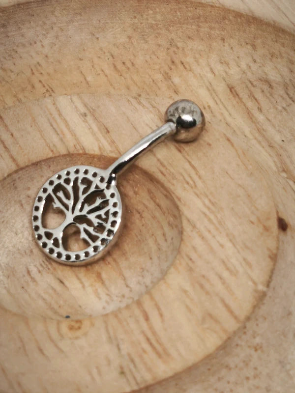 Piercing nombril  arbre de vie en argent sterling