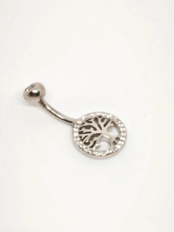 Piercing nombril  arbre de vie en argent sterling