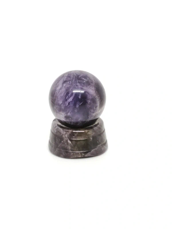 Sphère et support en améthyste