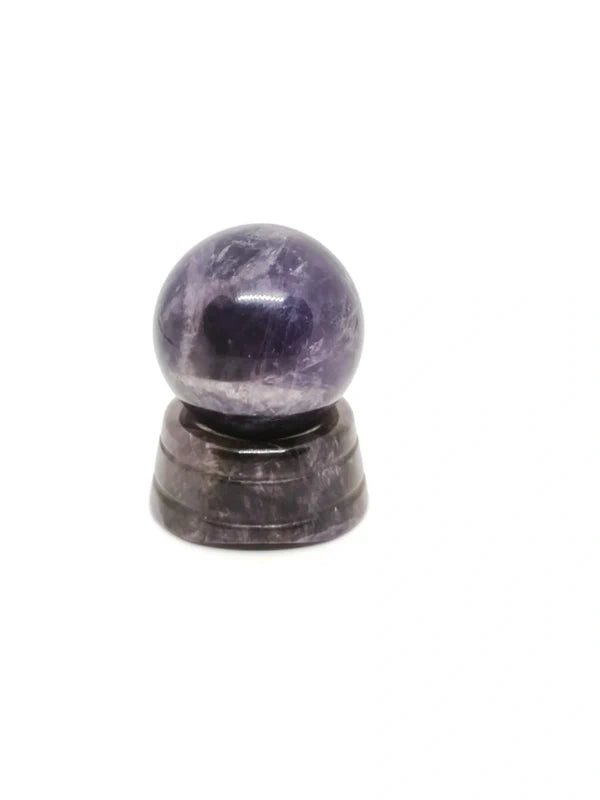 Sphère et support en améthyste