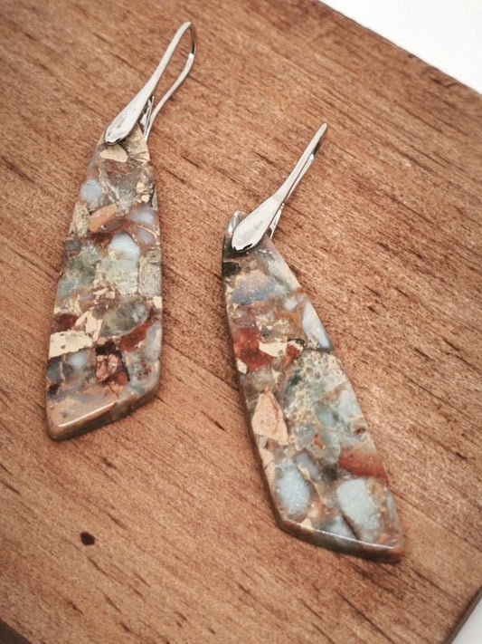 Boucles d'oreilles en variscite