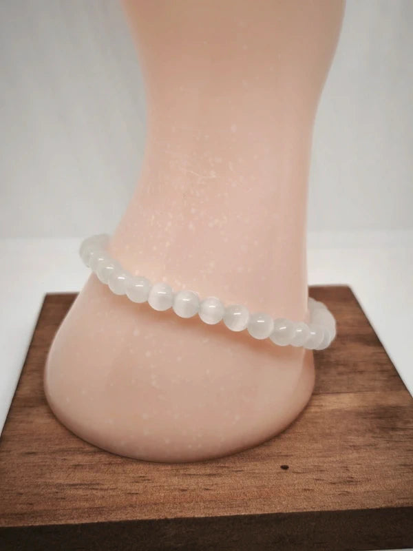 bracelet en sélénite 6mm