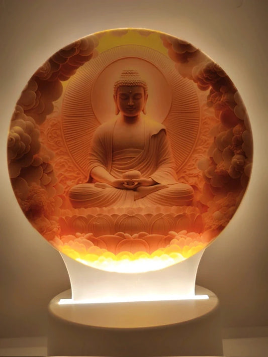 Veilleuse bouddha en acrylique