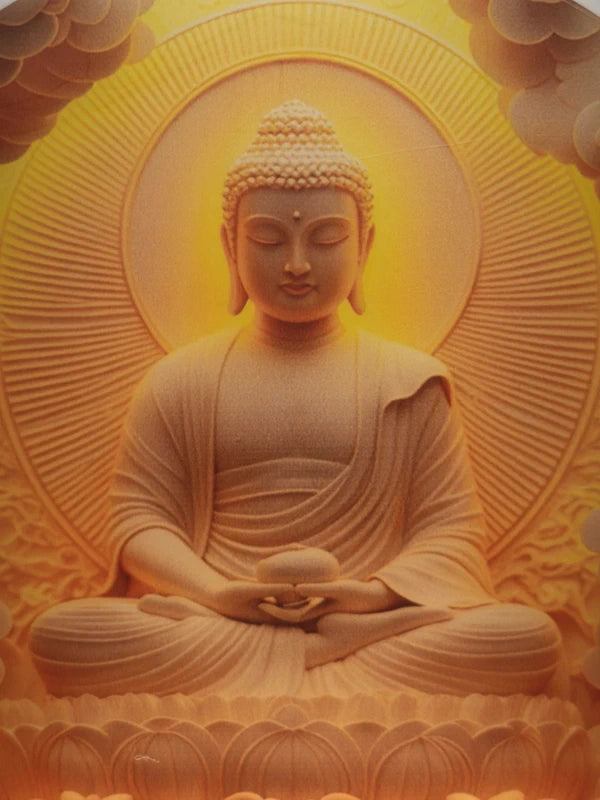 Veilleuse bouddha en acrylique