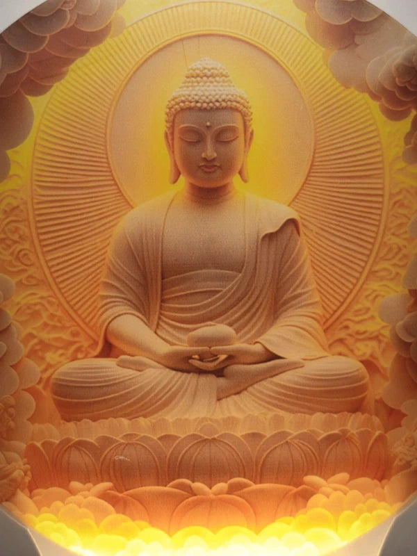 Veilleuse bouddha en acrylique