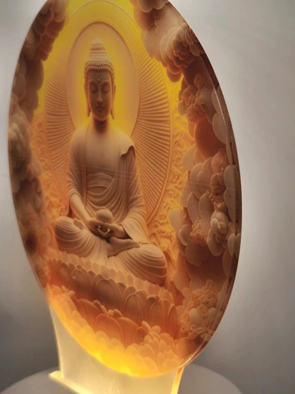 Veilleuse bouddha en acrylique