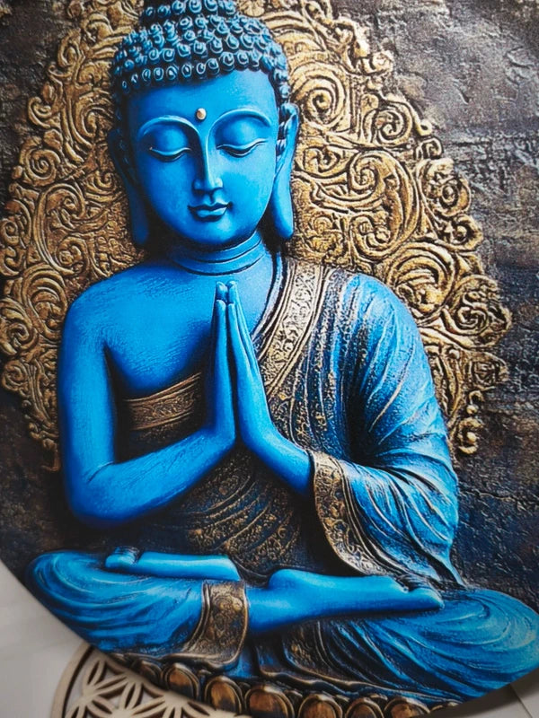 Cadre bouddha en bois