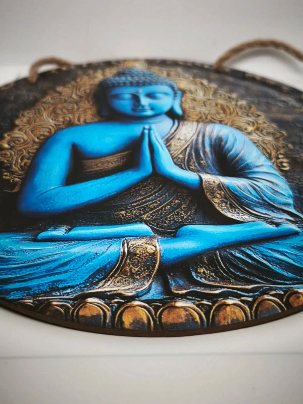 Cadre bouddha en bois