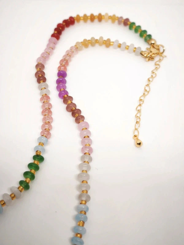 Collier multiperles en pierres naturelles