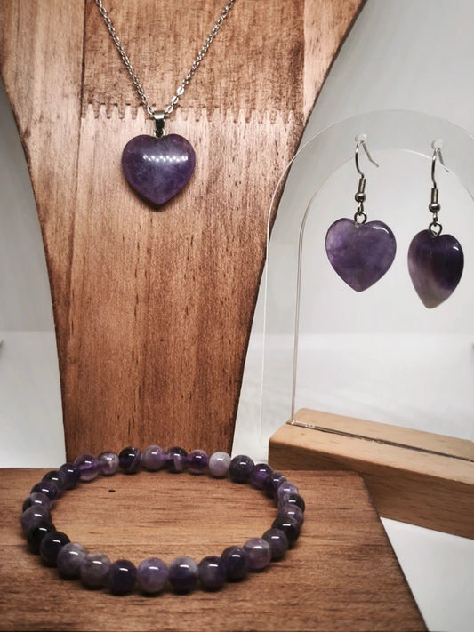 Ensemble en améthyste