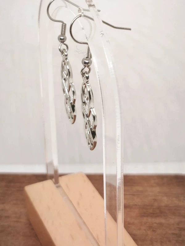 Boucles d'oreilles celtiques en plaqué argent sterling