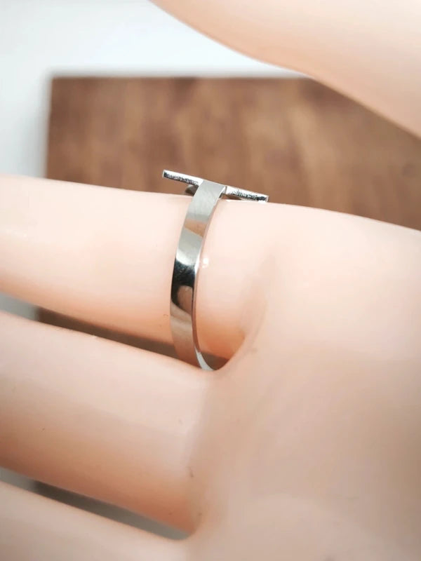 Bague croix ânkh en acier inoxydable