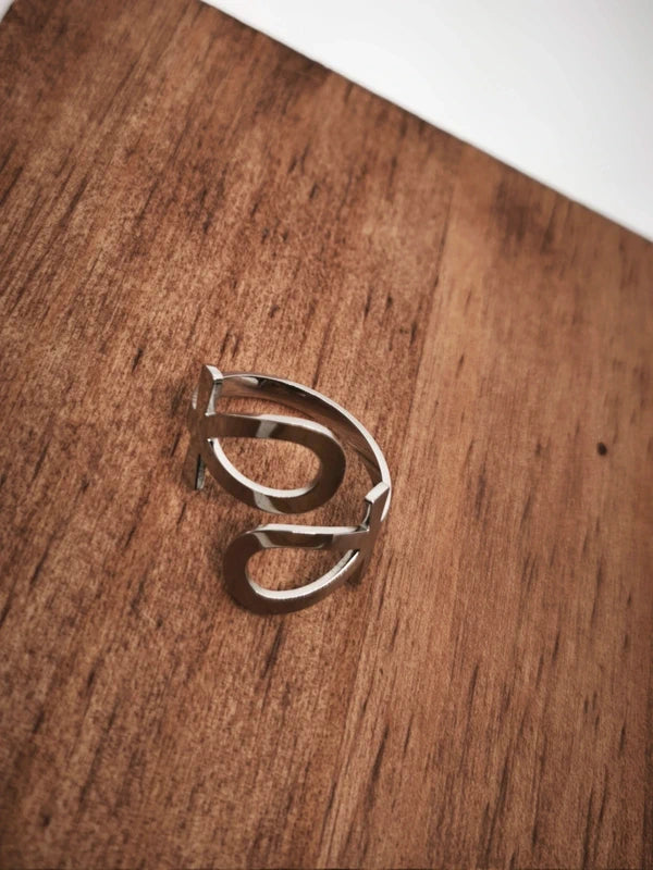 Bague croix ânkh en acier inoxydable