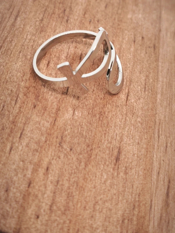 Bague croix ânkh en acier inoxydable