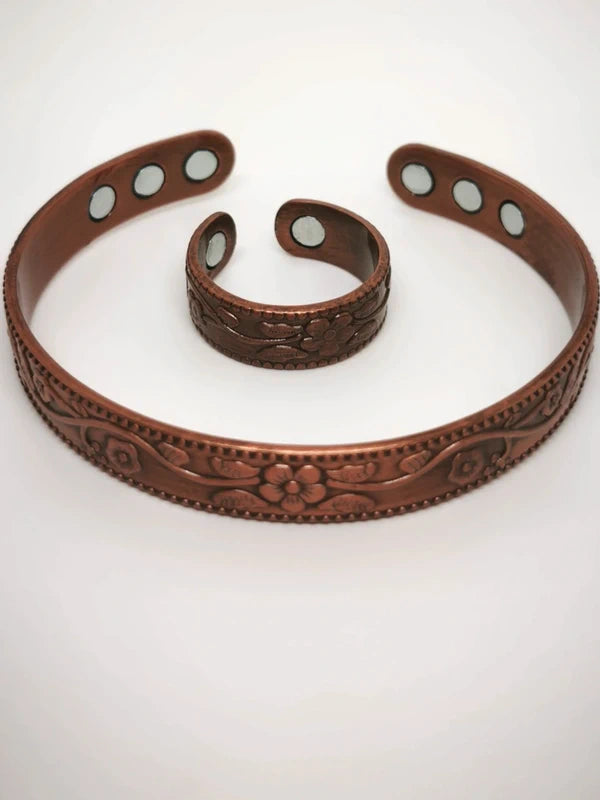 Bracelet et bague en cuivre