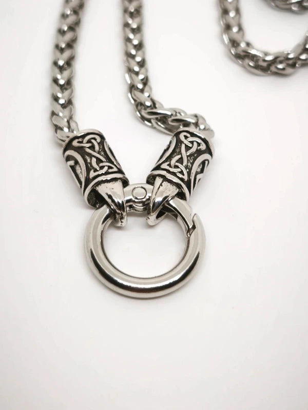 Collier celtique-viking en acier inoxydable