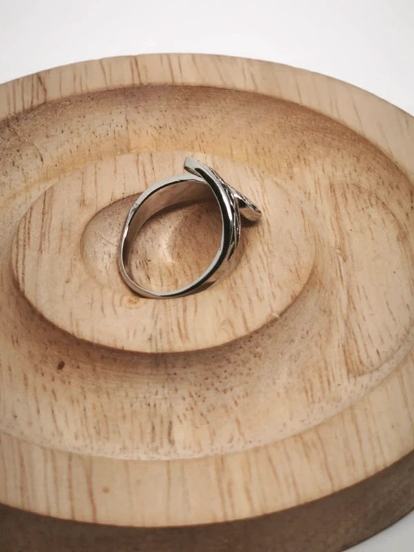 Bague cuillère celtique plaqué argent