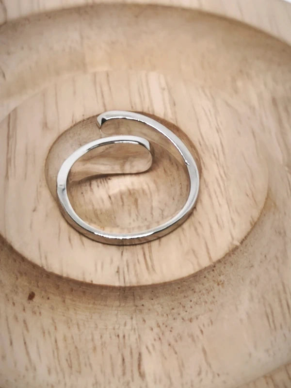 Bague cuillère celtique plaqué argent