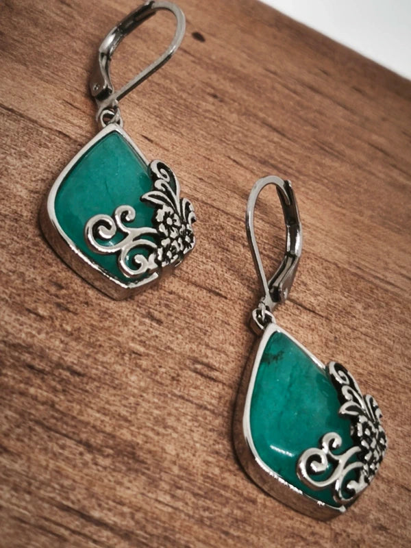 Boucles d'oreilles en pierre d'Amazonite