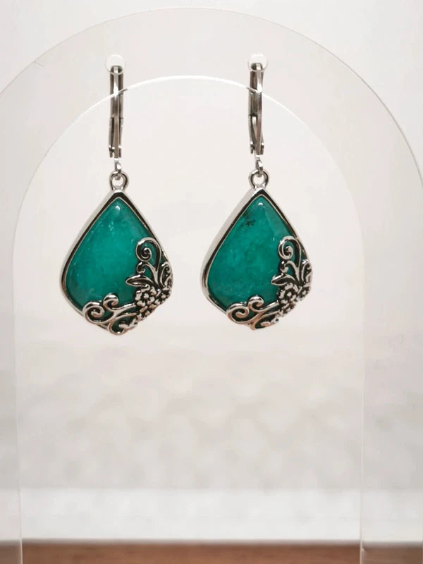 Boucles d'oreilles en pierre d'Amazonite