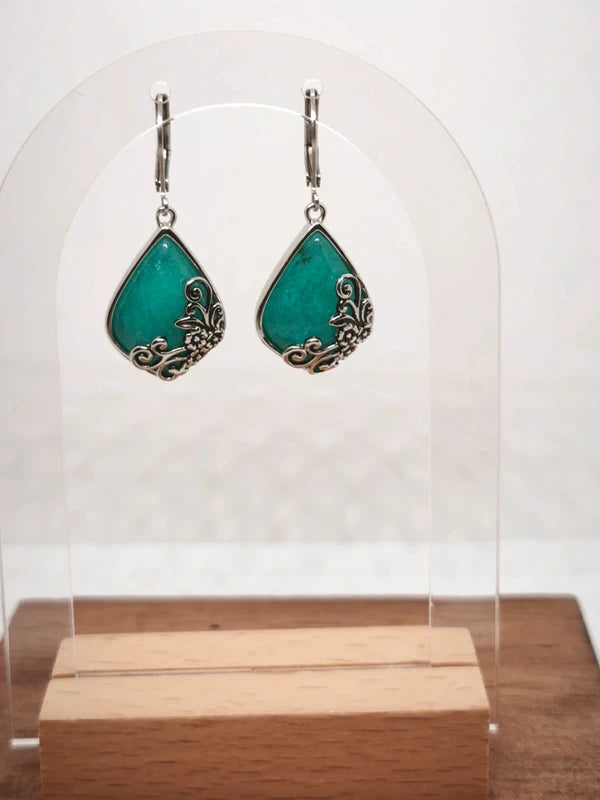 Boucles d'oreilles en pierre d'Amazonite