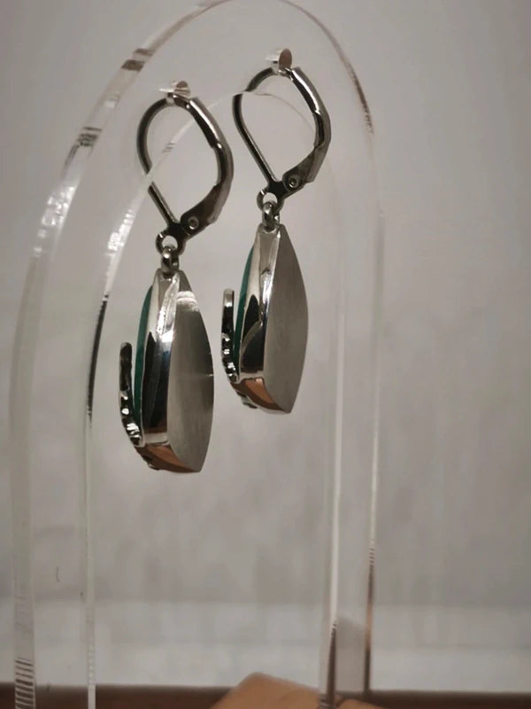 Boucles d'oreilles en pierre d'Amazonite