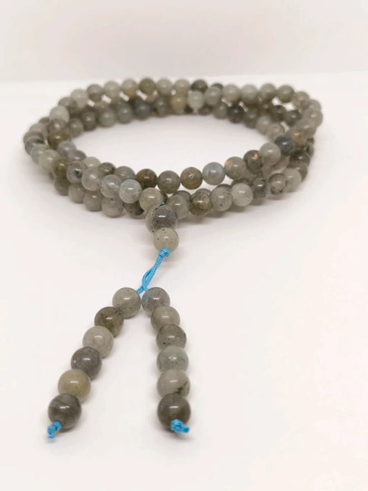 Collier Mala en labradorite 6mm
