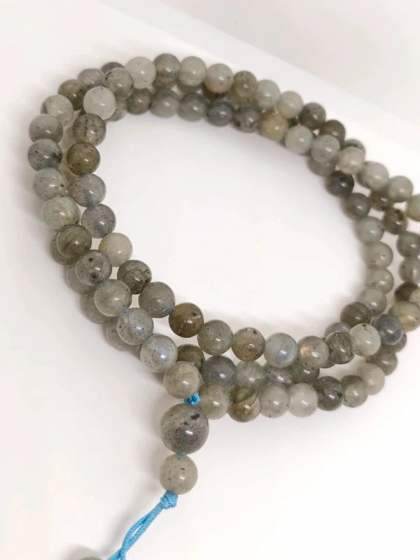 Collier Mala en labradorite 6mm