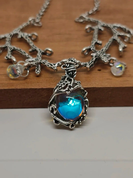 collier arbre quartz aura