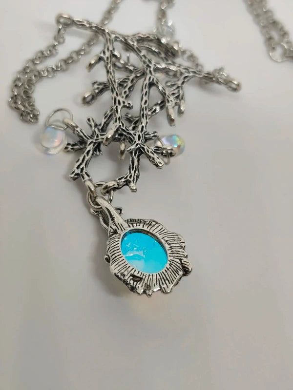collier arbre quartz aura