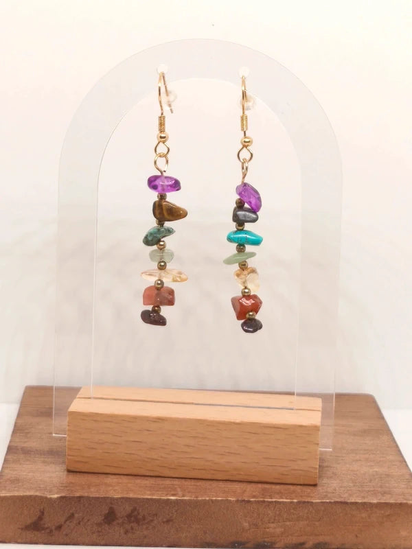 Boucles d'oreilles 7 chakras