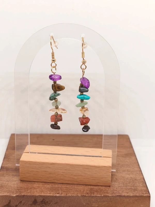 Boucles d'oreilles 7 chakras