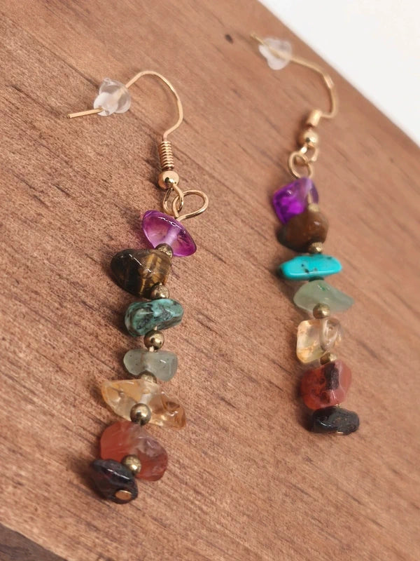 Boucles d'oreilles 7 chakras