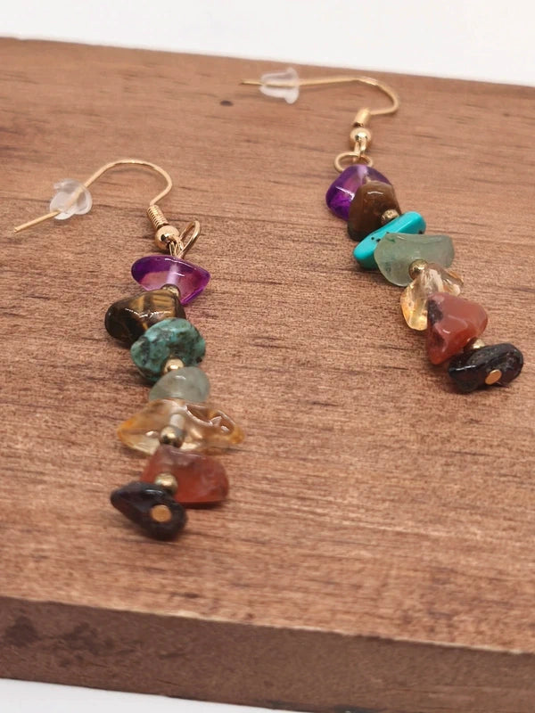Boucles d'oreilles 7 chakras