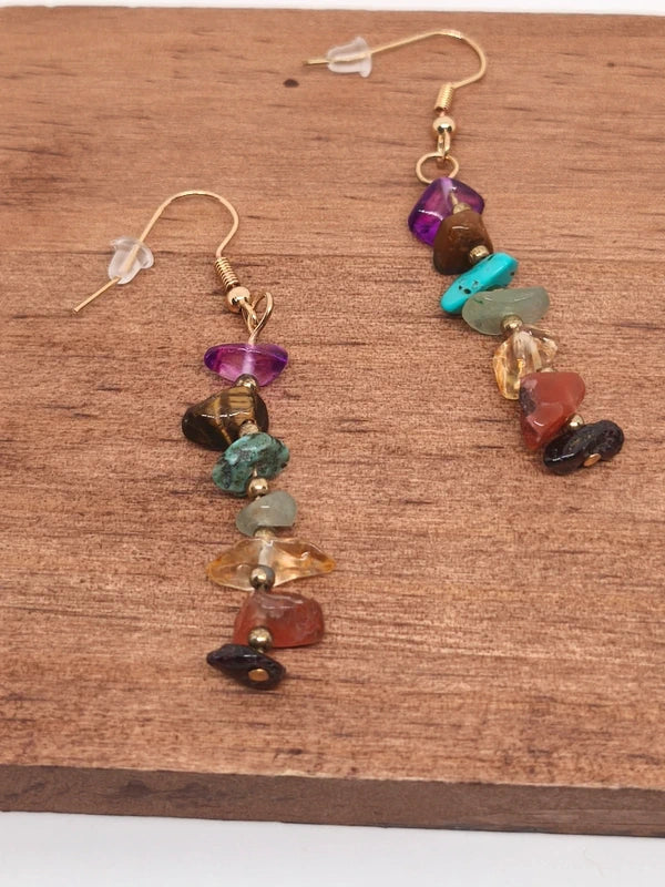 Boucles d'oreilles 7 chakras