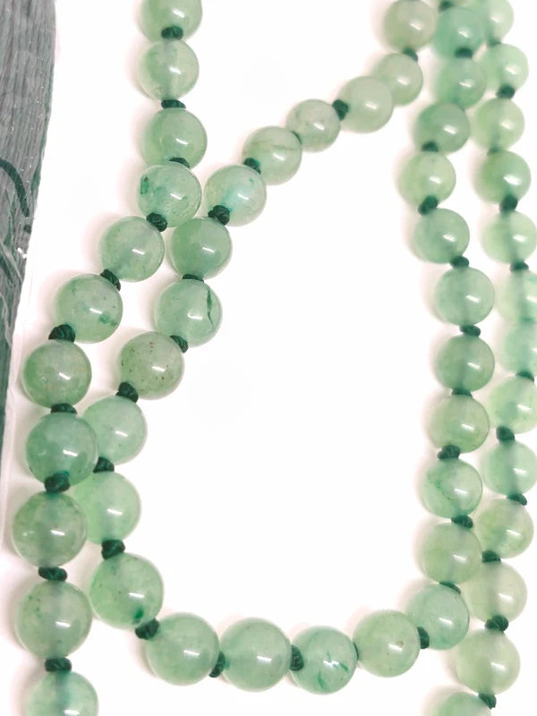 collier mala aventurine verte