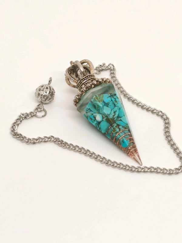 pendule divinatoire turquoise