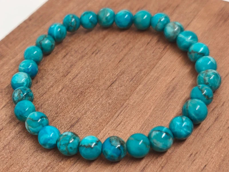 Bracelets jaspe sédimentaire turquoise