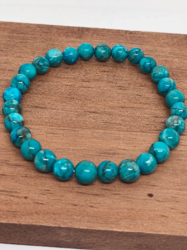 Bracelets jaspe sédimentaire turquoise