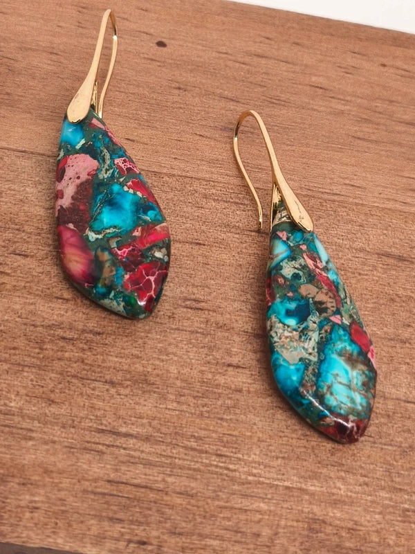 Boucles d'oreilles en variscite