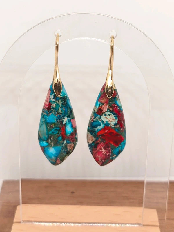 Boucles d'oreilles en variscite